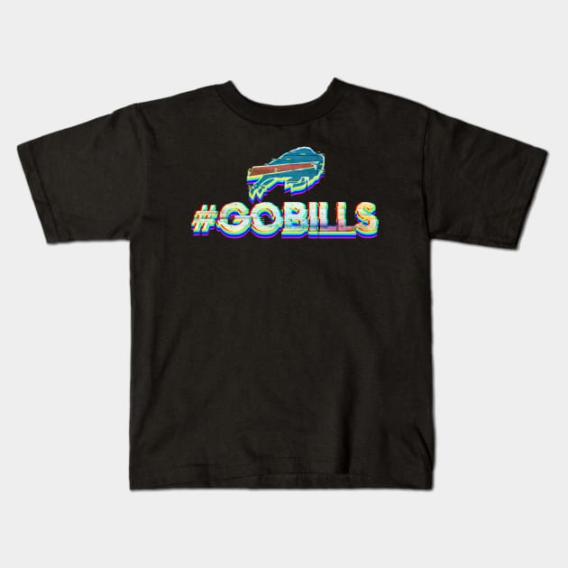 Go Bills Kids T-Shirt by Luba